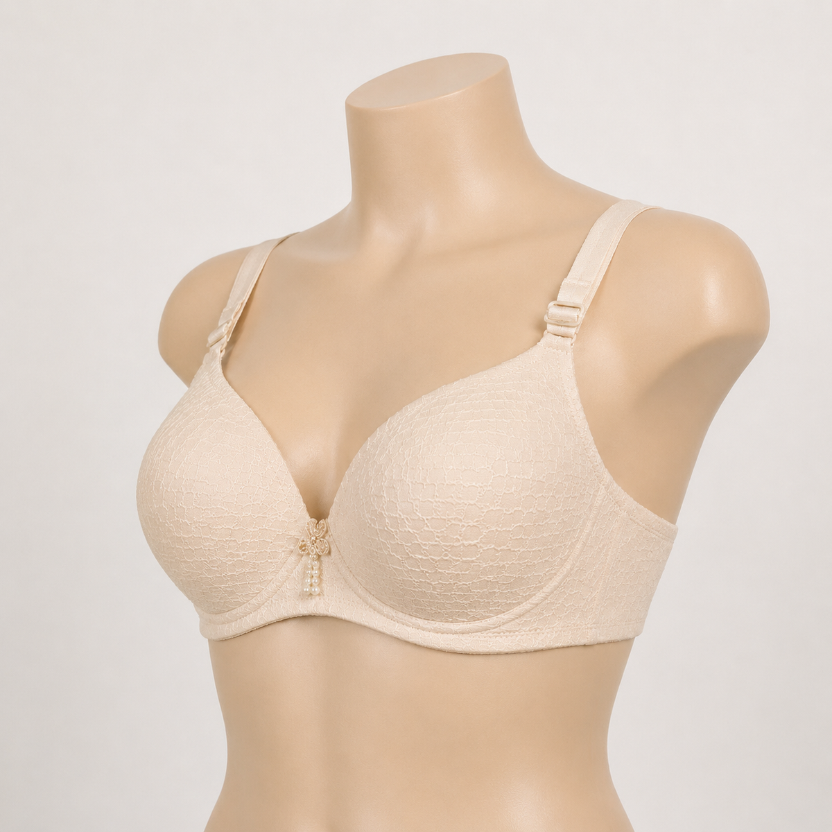 Luna Classic Cream Padded Bra – Elegant Everyday Support