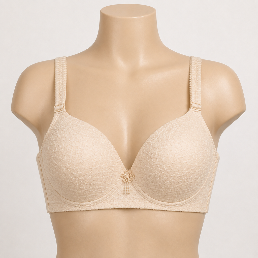 Luna Classic Cream Padded Bra – Elegant Everyday Support