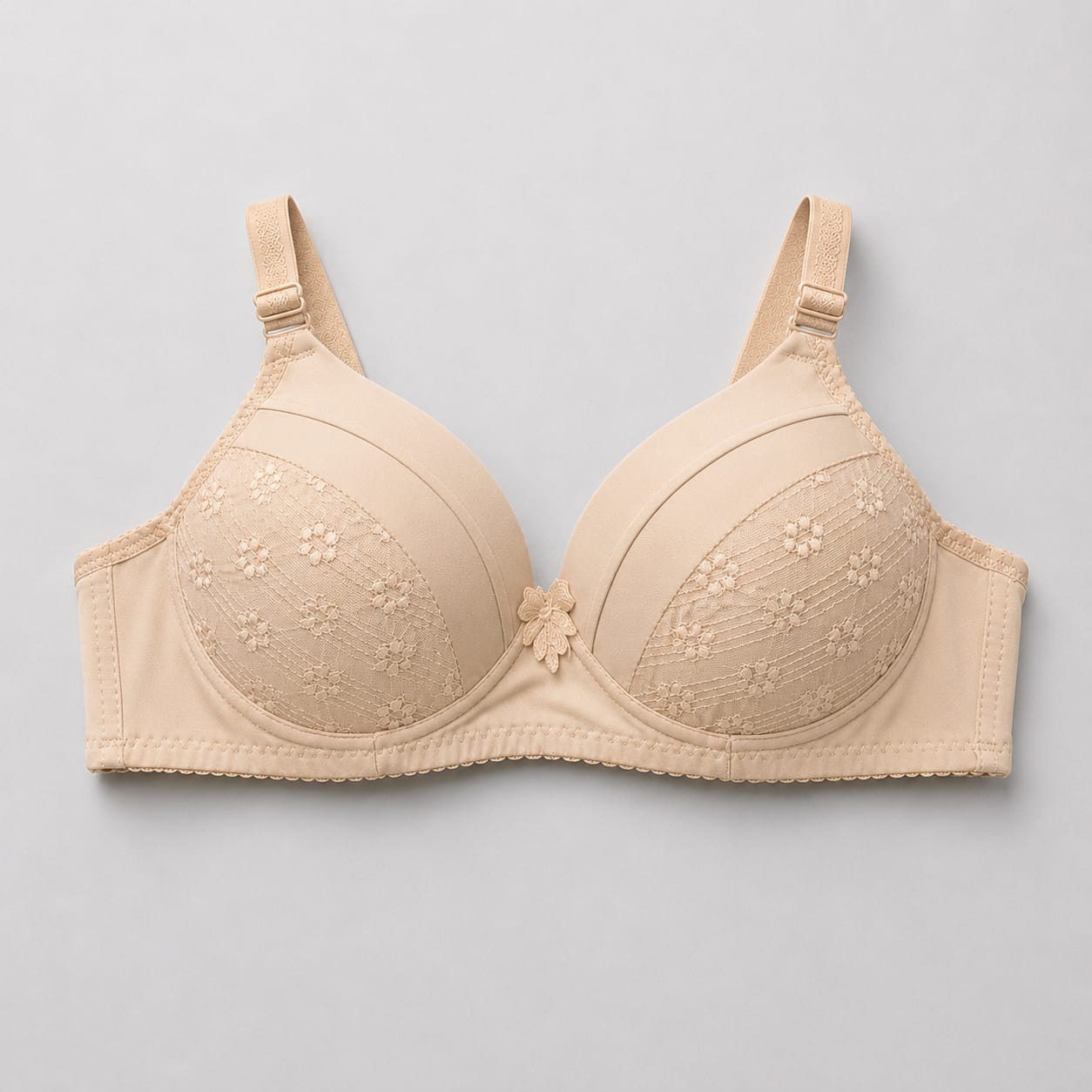 Femora Soft Beige Full Coverage Padded Bra