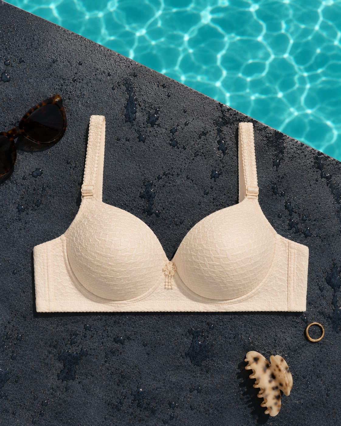 Luna Classic Cream Padded Bra – Elegant Everyday Support