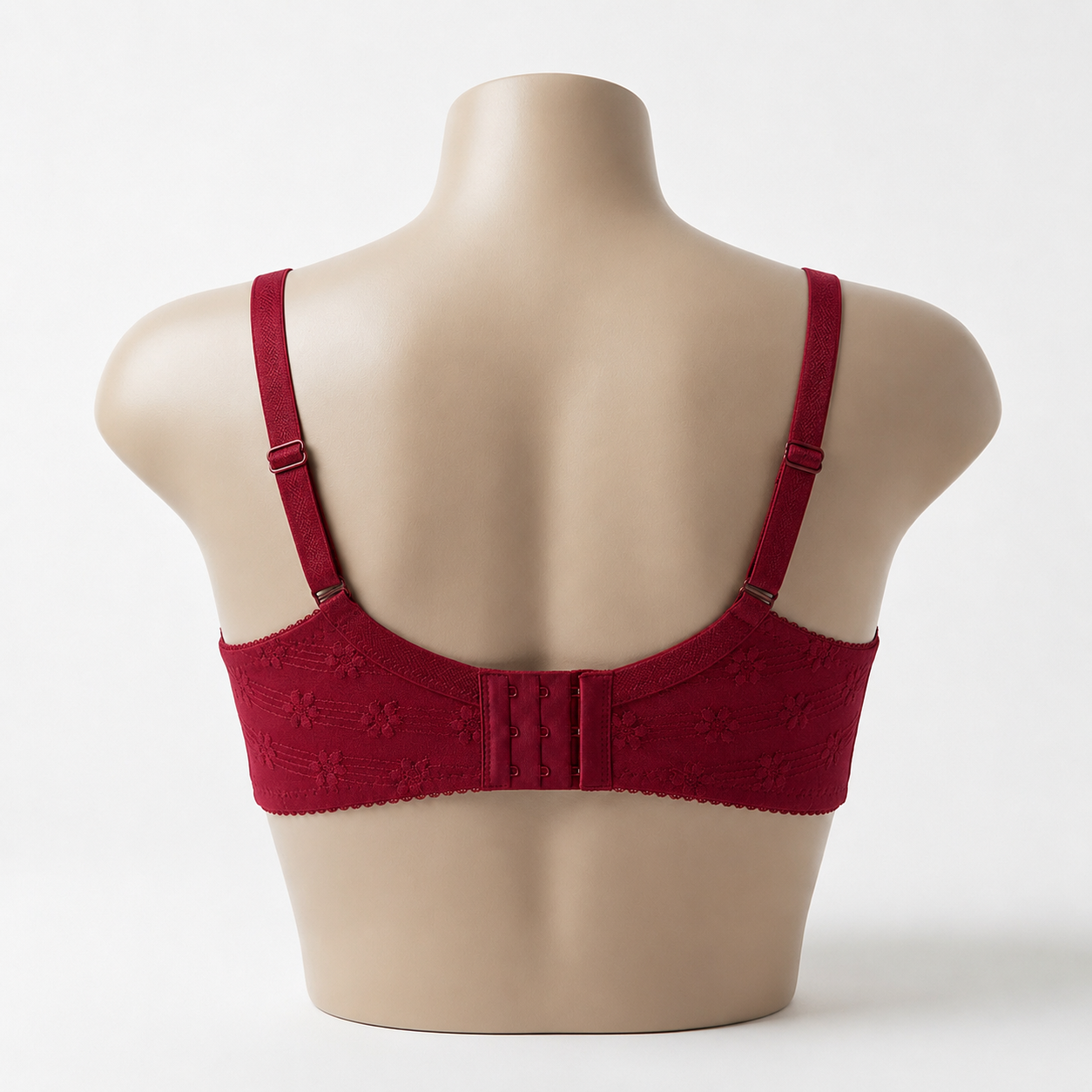 Femora Women's Full Coverage Padded Bra – Red | Soft, Comfortable & Everyday Wear